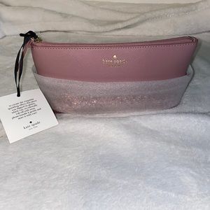 Rose gold-Kate Spade travel makeup bag
